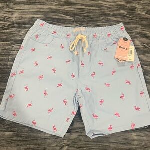 Men's Blue Flamingo Shorts by Drill Clothing Size L